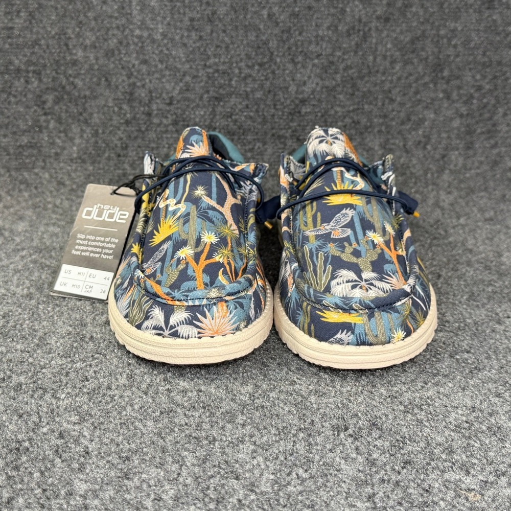 Hey Dude Wally Funk Oasis Shoes Mens 11 Blue Comfort Lightweight Slip On Sneaker - Picture 2 of 15